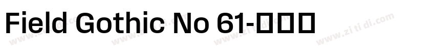 Field Gothic No 61字体转换